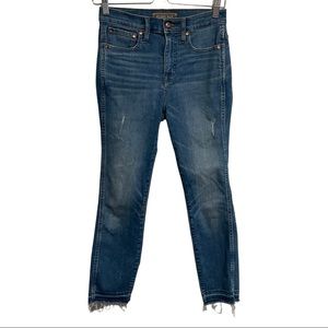 J. Crew Point Sur Jeans High Rise Hightower Straight Jeans Raw Hem